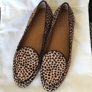 Tory Burch Spotted leopard Tan Loafers